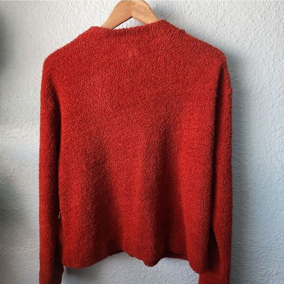 Anthropologie Out from under sweater  fluffy semi crop button front sweater - Picture 3 of 10